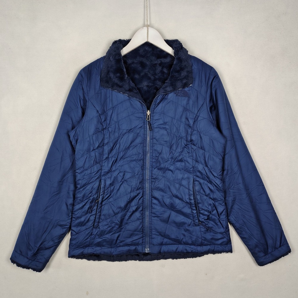 The North Face Women's Reversible Insulated Fleece Jacket Blue Size M